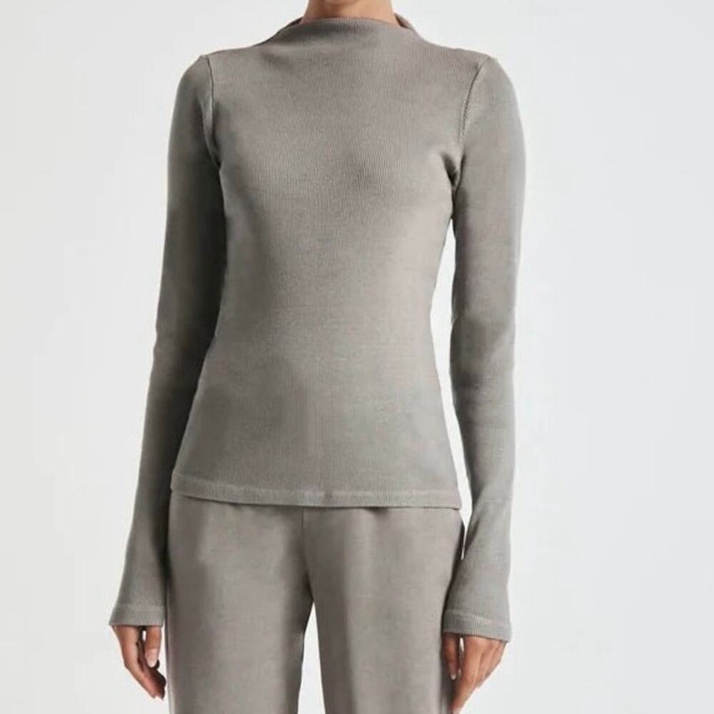 Lanston Declan Mock Neck Top 